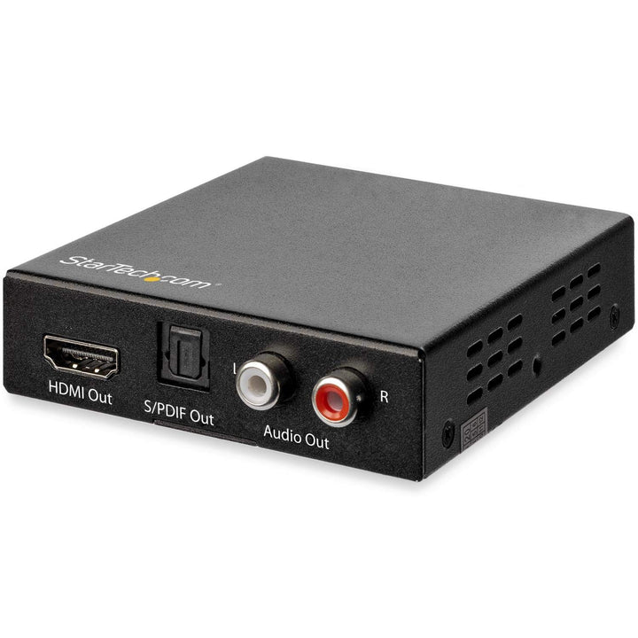 StarTech.com HD202A 4K HDMI Audio Extractor (4K 60Hz, HDMI Audio Sound Splitter, HDR SPDIF Toslink O