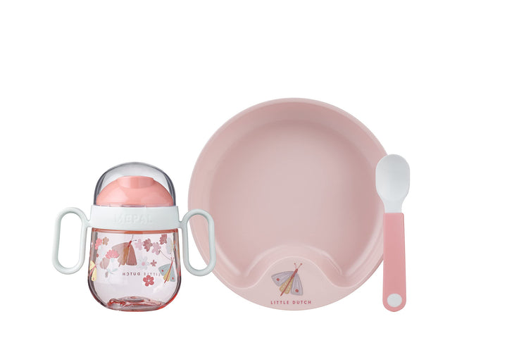Mepal – Baby 3er Geschirrset Mio – Inklusive auslaufsicherem Trinkbecher, Lernteller & Lernlöffel –
