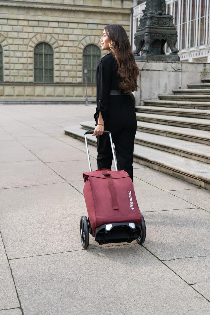 reisenthel Citycruiser Twist Maroon – Praktische Einkaufstasche mit Mehreren grossen Fächern als Tro