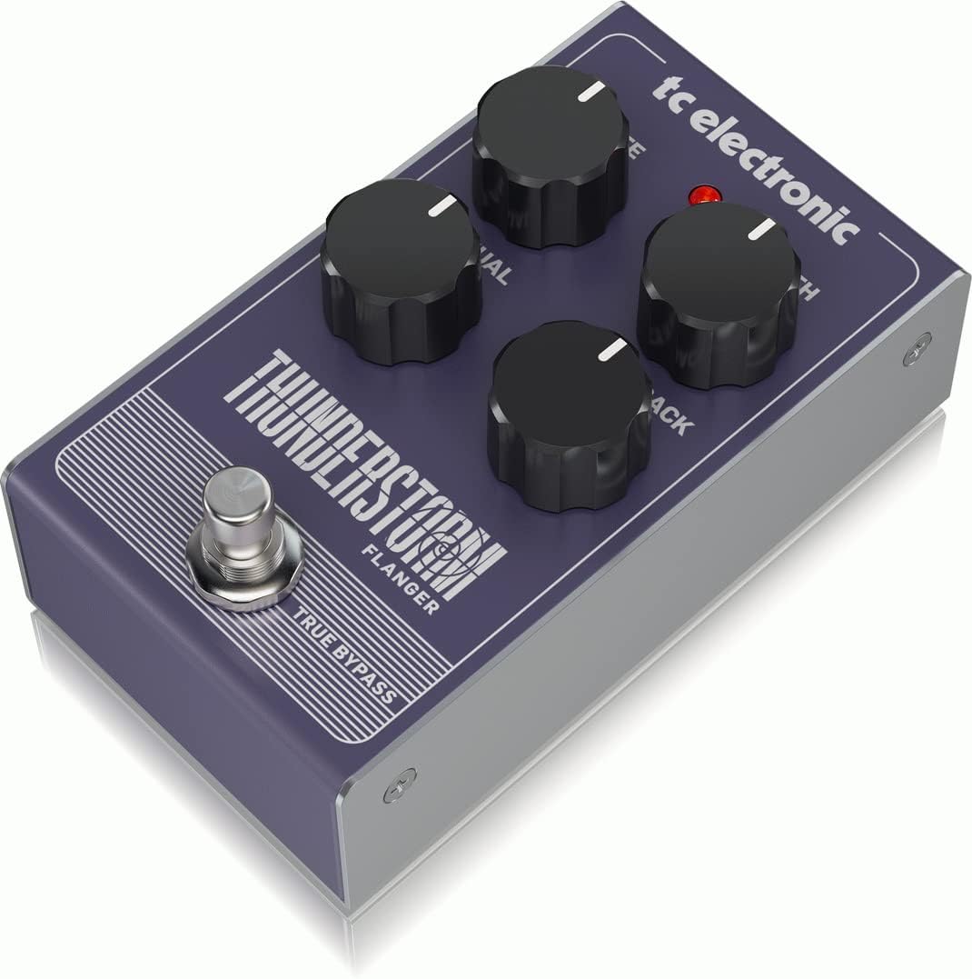 TC Electronic THUNDERSTORM FLANGER Flanger-Pedal im Vintage-Stil mit vollständig analoger Bucket-Bri