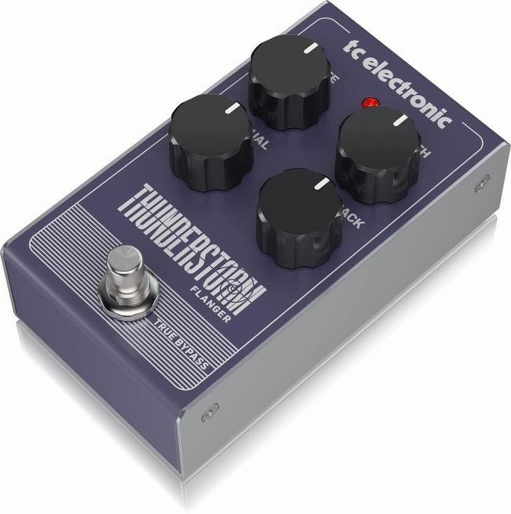 TC Electronic THUNDERSTORM FLANGER Flanger-Pedal im Vintage-Stil mit vollständig analoger Bucket-Bri