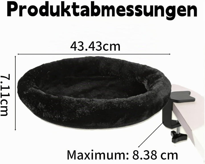 Katzenbett Schreibtisch, Katzenspielzeug Hängebett, Katzenliege Katzen Hängematte für Kratzen, Katze