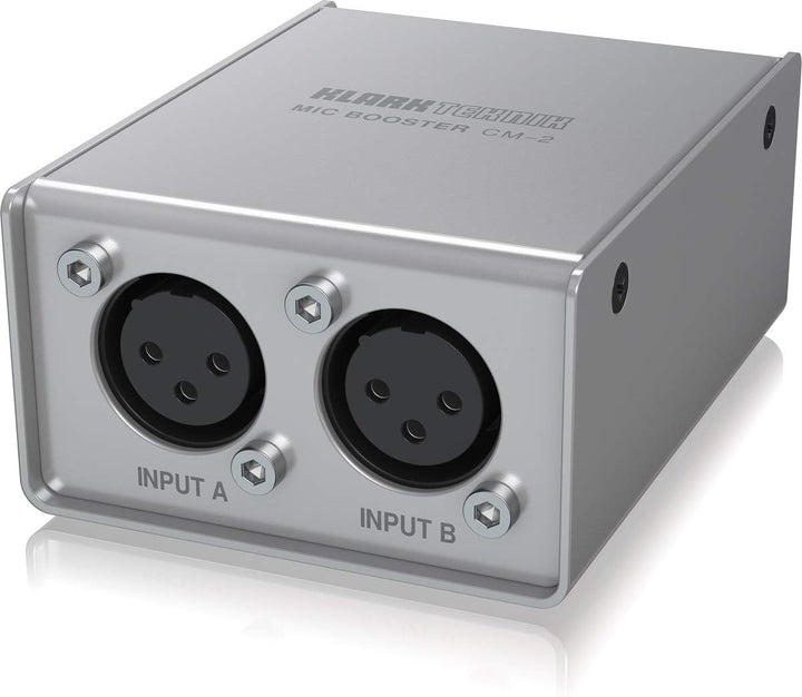 Klark Teknik MIC BOOSTER CM-2 Dynamischer 2-Kanal-Mikrofonverstärker mit hochwertigen Vorverstärkern