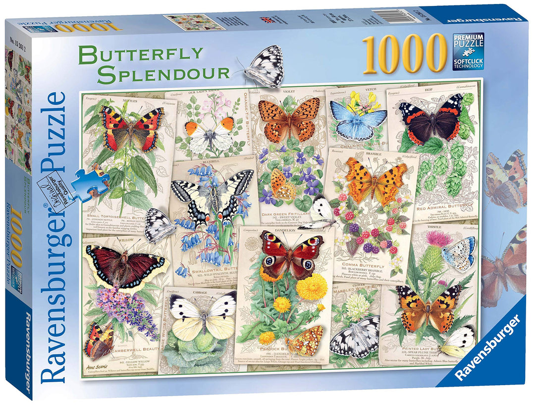 Ravensburger Puzzle „Butterfly Splendours“, Schmetterlinge, 1000 Teile