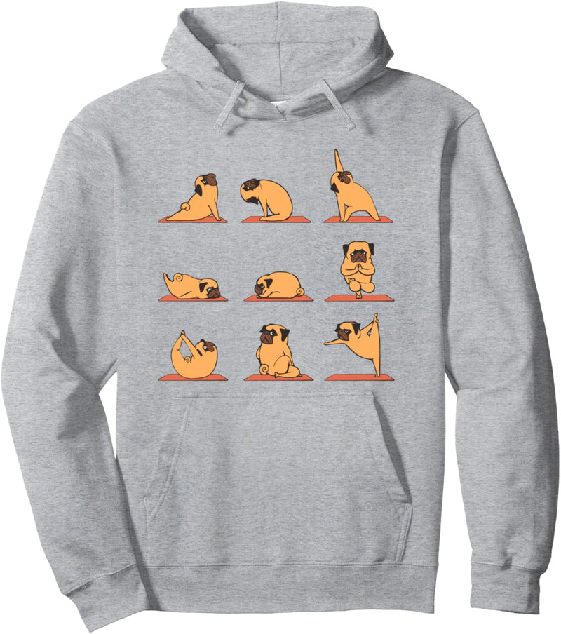 Pug Yoga Pullover Hoodie