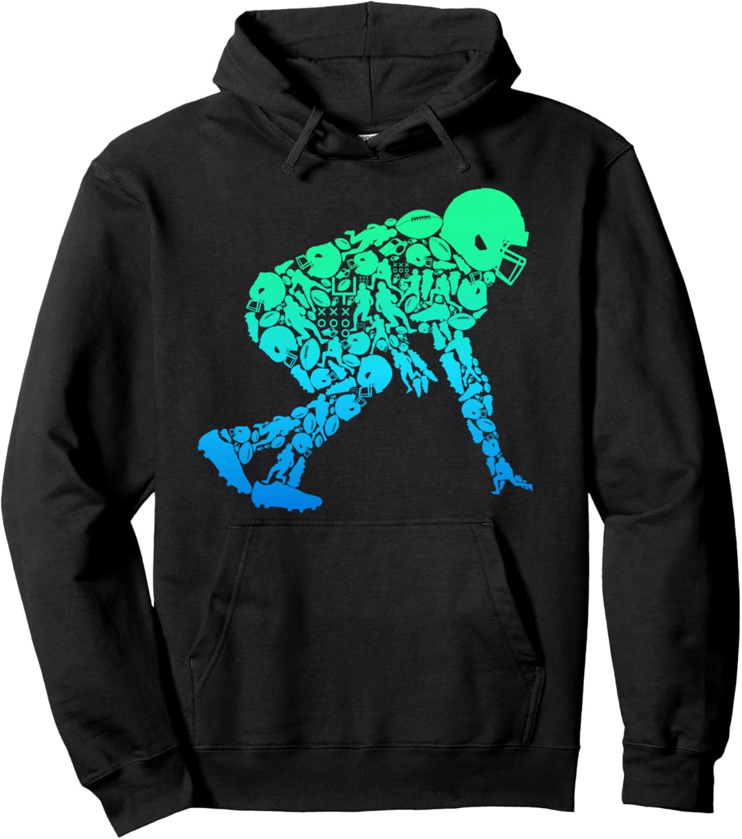 American Football Lineman Kinder Jungen Herren Pullover Hoodie