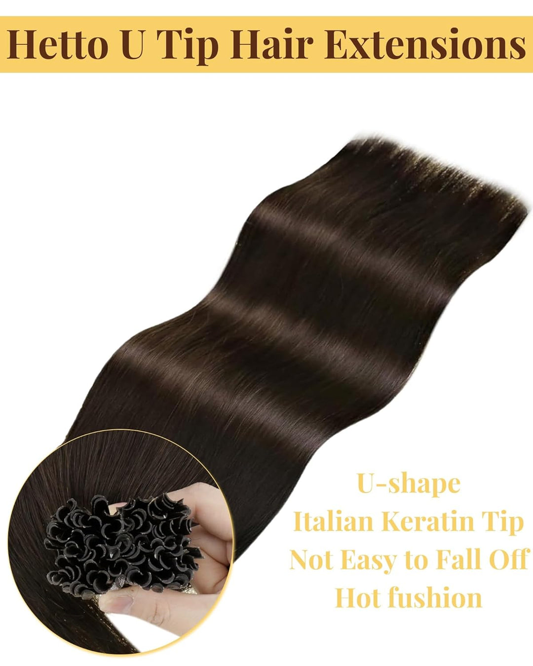 Hetto Echthaar Extensions Bondings Braun Keratin Extensions Bonding Echthaar Remy Bondings Echthaar