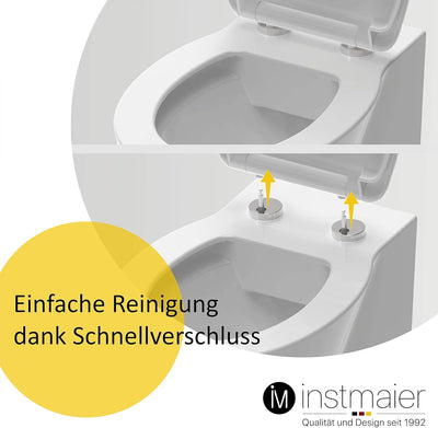 instmaier Klodeckel Absenkautomatik Motiv | WC-Sitz | Toilettensitz mit Schnellverschluss | Klobrill