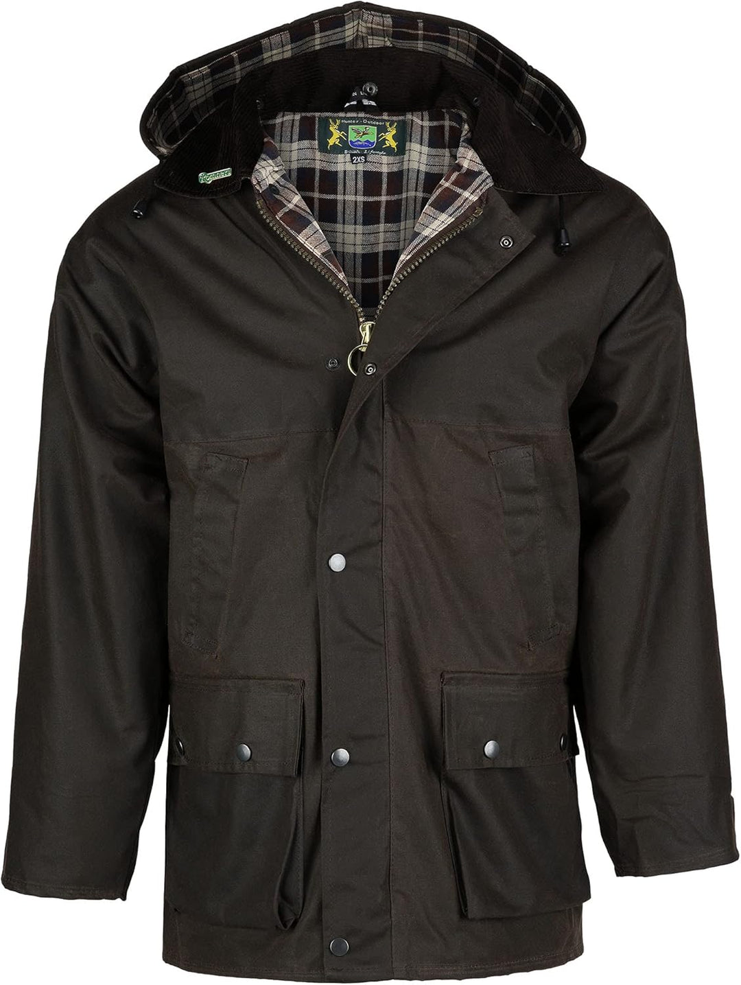 Romneys Original englische Wachsjacke Country - Robuste Wind- und wasserdichte Regenjacke inklusive
