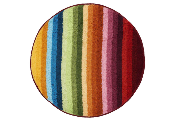 Meusch 2867148518 Badteppich Funky, 80 cm rund, multicolor 80 cm Bunt, 80 cm Bunt