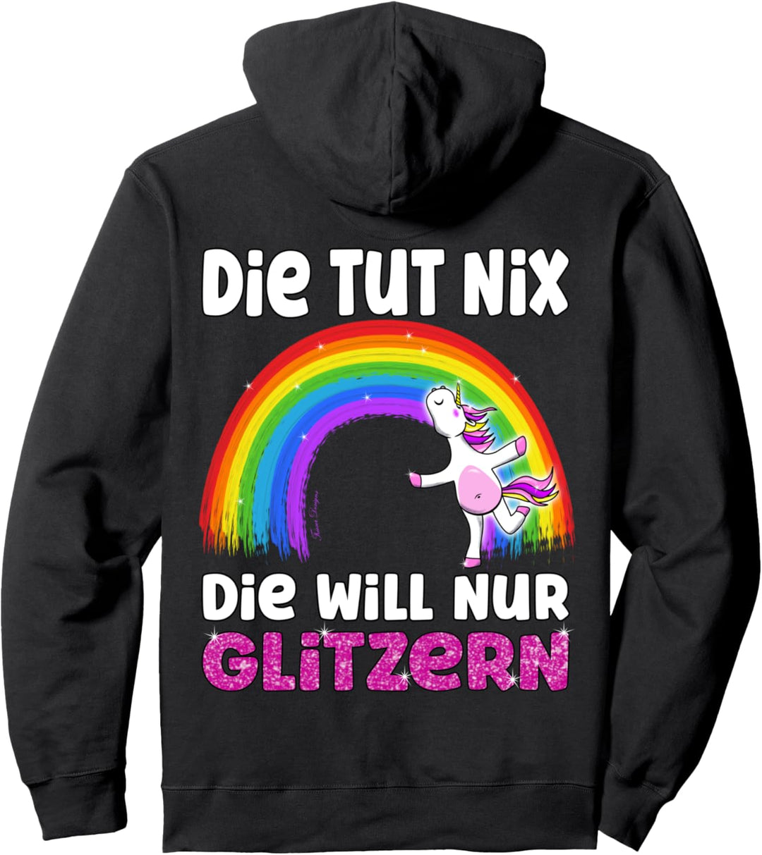 die tut nix lustiges Regenbogen Einhorn LGBTQ Pullover Hoodie