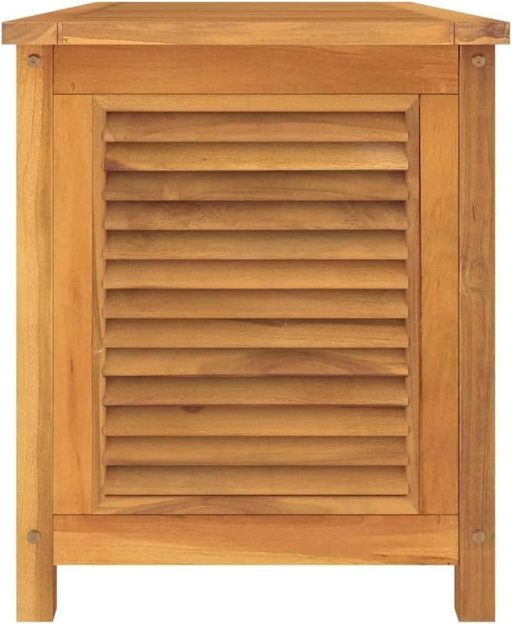 vidaXL Gartenbox mit Beutel 114x50x58 cm Massivholz Teak 114 x 50 x 58 cm, 114 x 50 x 58 cm