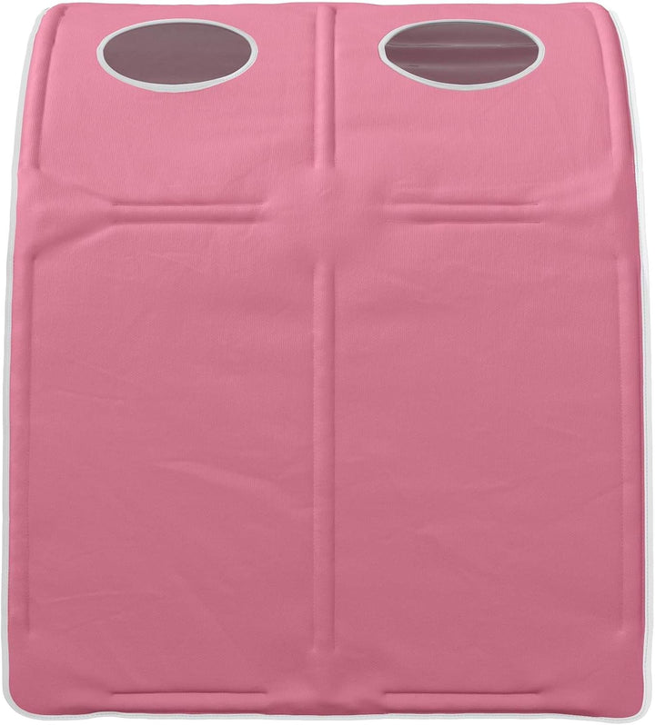Bettunnel 2 Stück Rosa 211 x 67,5 x 2 cm Polyester für Kingsize-Betten, atmungsaktives Schlafzimmer