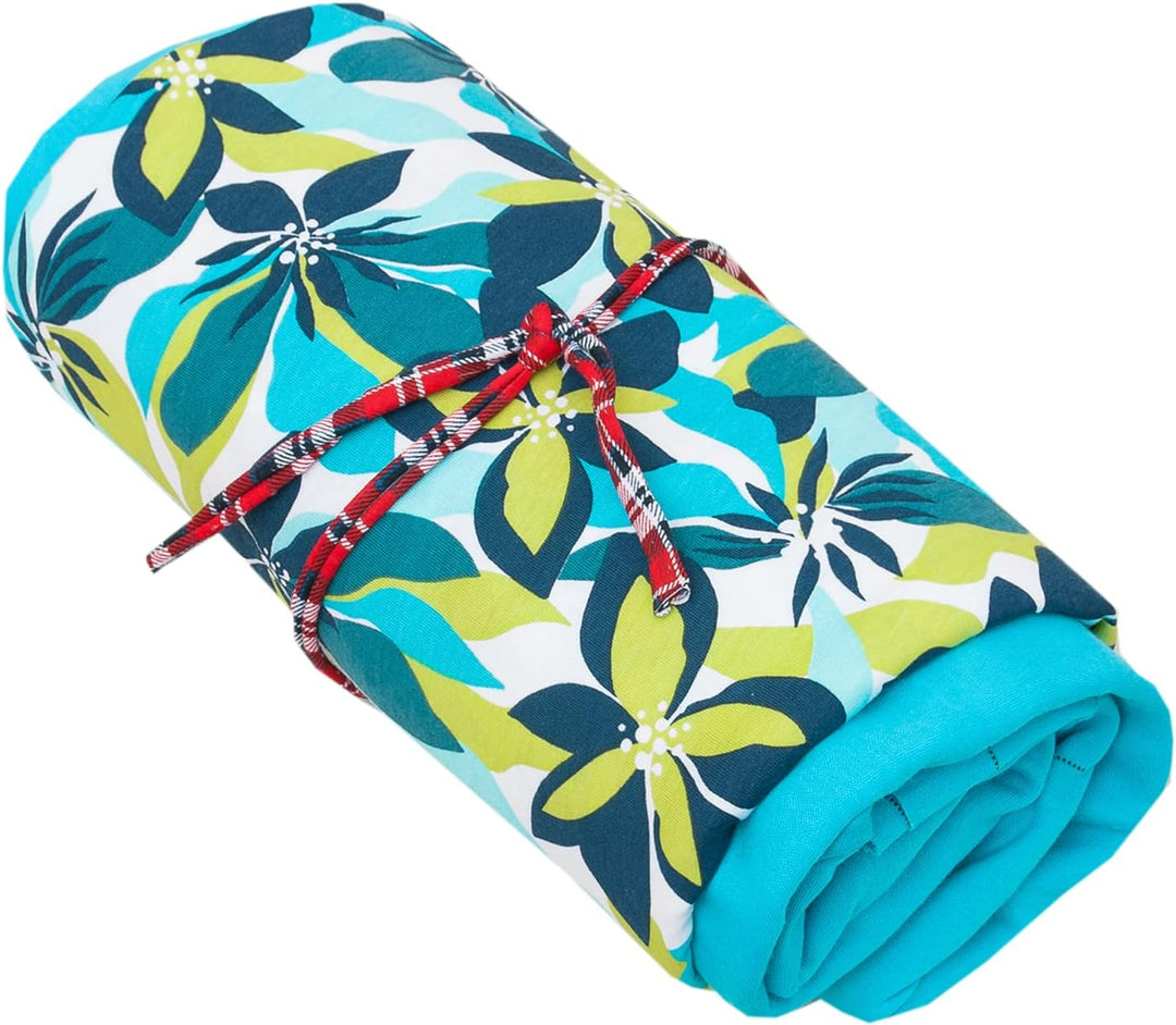 1buy3 Duo-Set Jersey Stoff Gemustert zum nähen | 92% Baumwolle, 8% Elasthan | Kinderstoff | Baumwoll