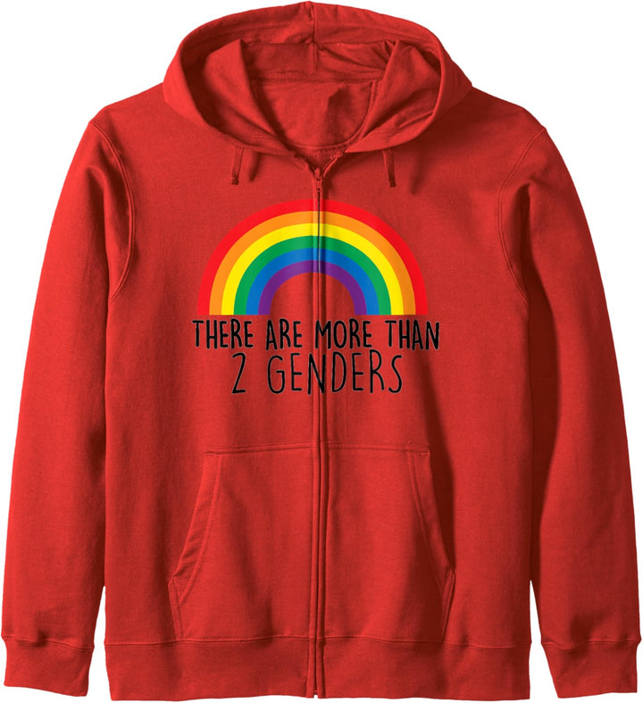 There Are mor than 2 Genders Geschlechtsidentität Equality Kapuzenjacke