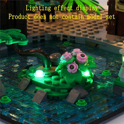 GEAMENT LED-Licht-Set für Ninjago City Gardens (Gärten) Bausteine Modell Kompatibel mit Lego 71741 (