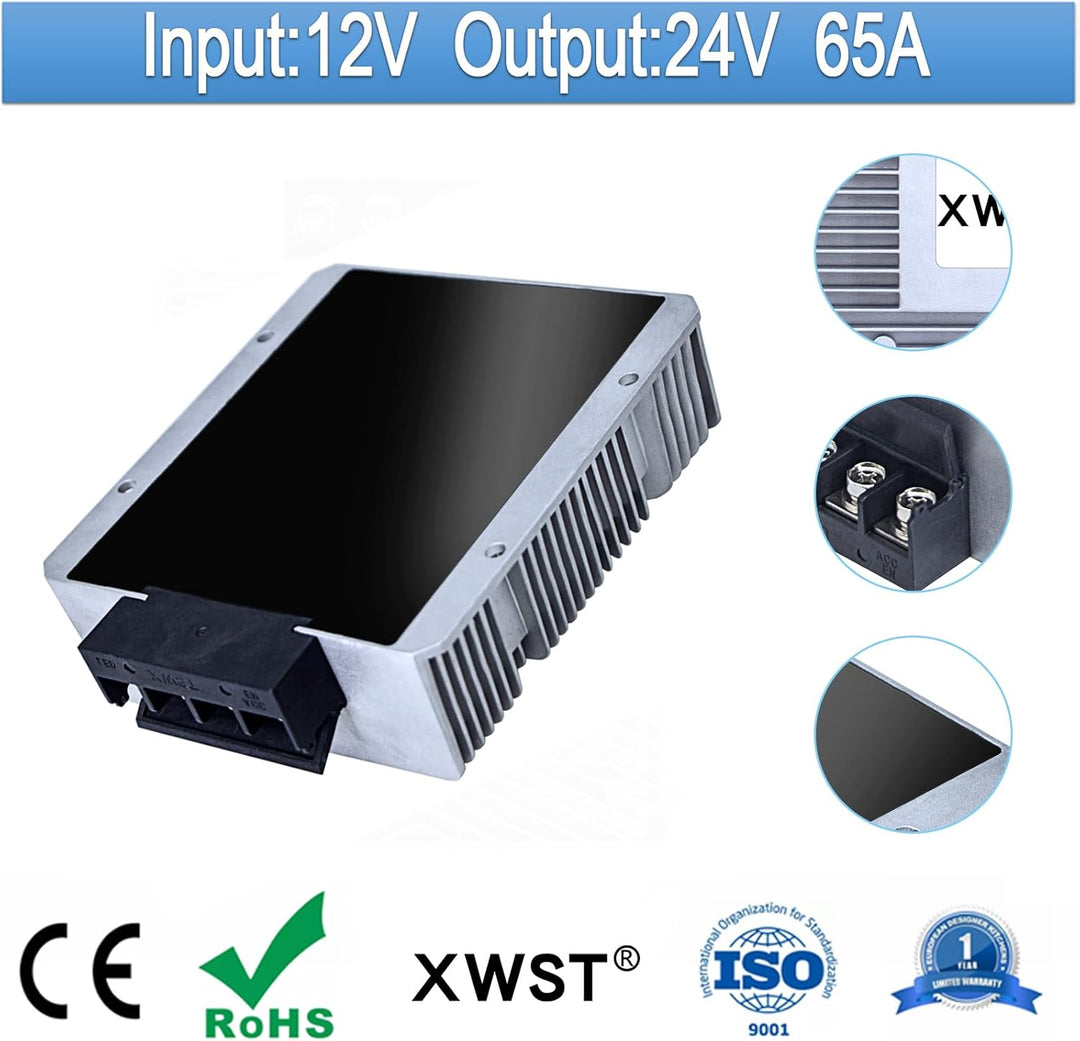 DC 12V auf 24V Spannungswandler 1-20A (XW-12-24-65A), XW-12-24-65A