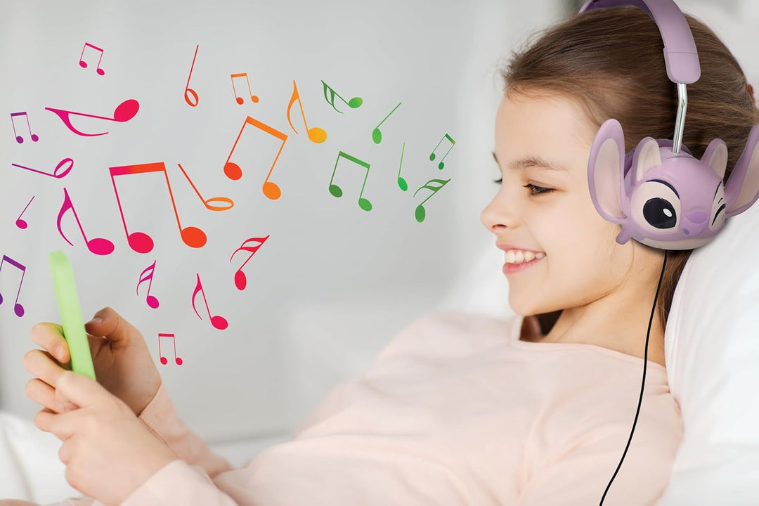 Lexibook, Disney Stitch, Faltbarer kabelgebundener Stereo-Kopfhörer mit Lautstärkebegrenzung Angel v