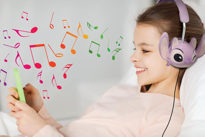 Lexibook, Disney Stitch, Faltbarer kabelgebundener Stereo-Kopfhörer mit Lautstärkebegrenzung Angel v