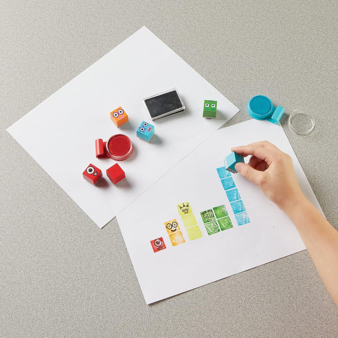 Learning Resources Numberblocks Stampoline-Freizeitpark, Stempel-Aktivitätsset, Mehrfarbig, Numberbl