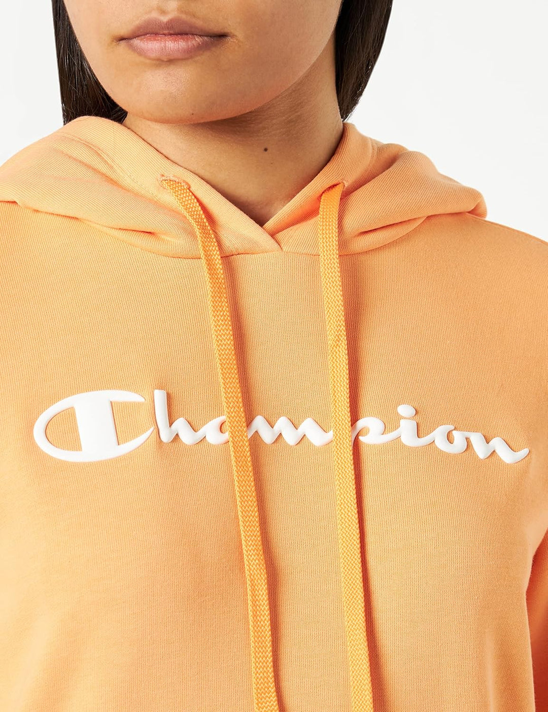 Champion Damen Legacy American Classics Powerblend Terry Small Logo Kapuzenpullover M Orange, M Oran