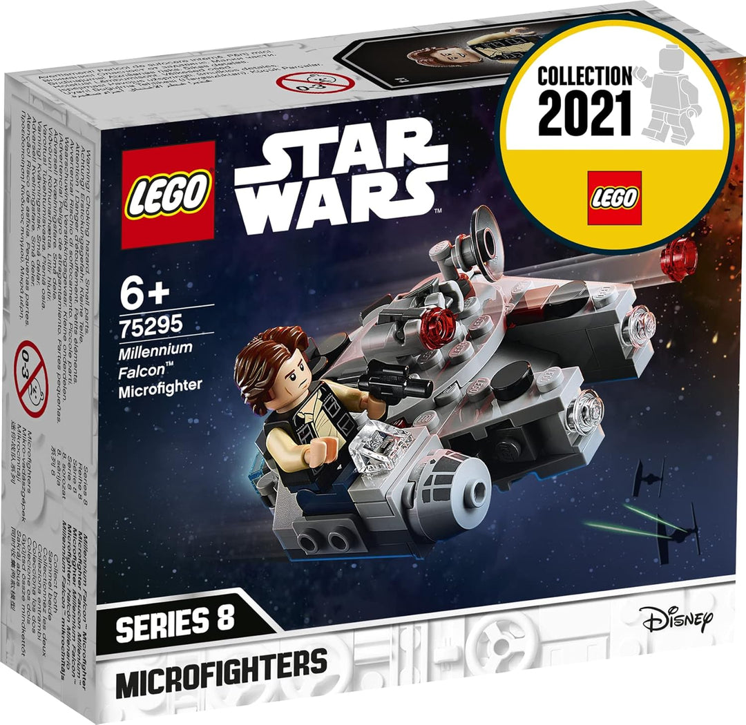 LEGO 75295 Star Wars Millennium Falcon Microfighter Spielzeug mit Han Solo Minifigur für 6-jährige J