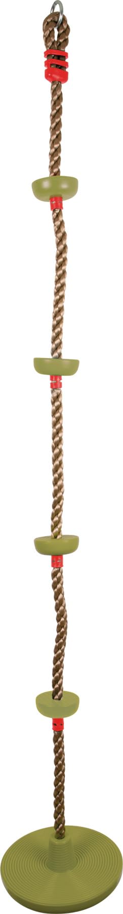 small foot Tellerschaukel mit Kletterseil, Outdoor-Schaukel für Kinder ab 3 Jahren, Länge: ca. 190 c