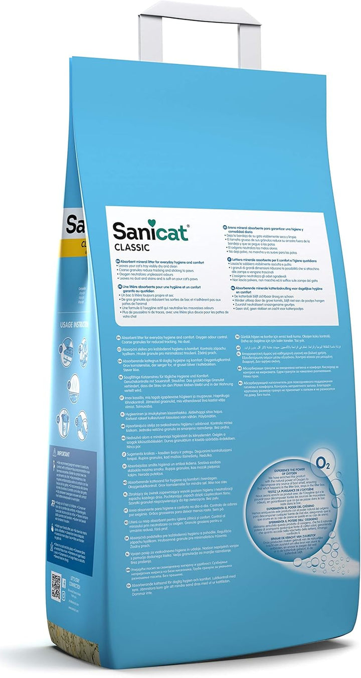 Monster Pet Supplies Sanicat klassisch weiss Horstig Katzenstreu - 20 litres
