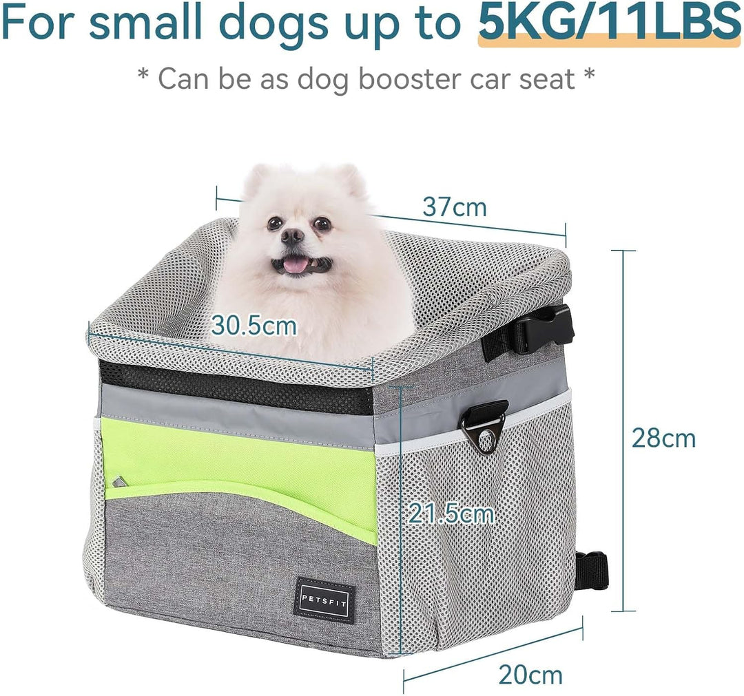 Petsfit Korb für Hunde, Transporttasche für Katzen, Transportrucksack, Tragetasche, Schultergurt, fa