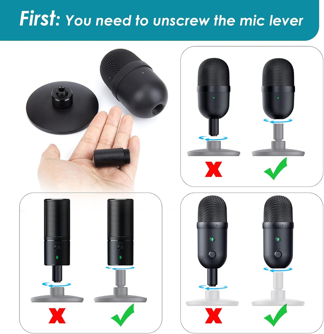Seiren V3 Mini Mikrofonarm - Boom Arm kompatibel mit Seiren Mini, Seiren V3 Mini/Chroma, Razer Seire