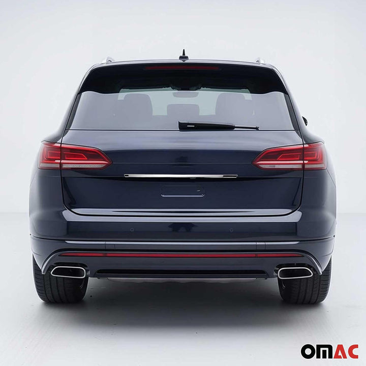Heckleiste Kofferraumleiste Zierleiste kompatibel mit VW Touareg 2018-2023 Chrom Edelstahl