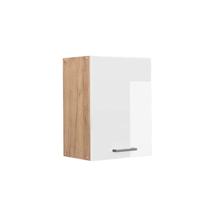 Vicco Hängeschrank R-Line, Weiss Hochglanz/Goldkraft Eiche, 45 cm Weiss Hochglanz Hängeschrank 45 cm