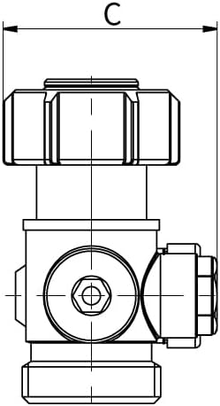 Simplex Einrohr-Hahnblock EXCL. D2/50 - Thermostat-Heizkörperventil für präzise Temperaturregelung -