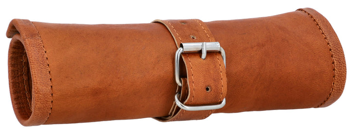 Gusti Federtasche Leder - Robbie Damen und Herren Stifterolle Federtasche Schlamperrolle Stifteetui