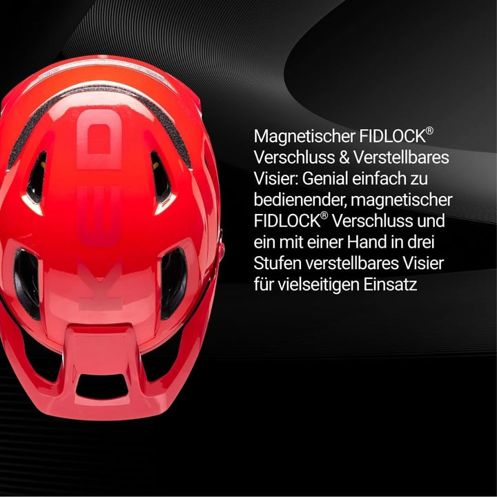 KED Pector ME1 MTB Fahrrad Helm rot 2023 M (52-58cm), M (52-58cm)
