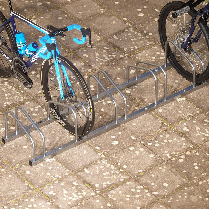 Monzana Fahrradständer für 5 Fahrräder 35-60 mm Reifenbreite Mehrfachständer Aufstellständer Radstän