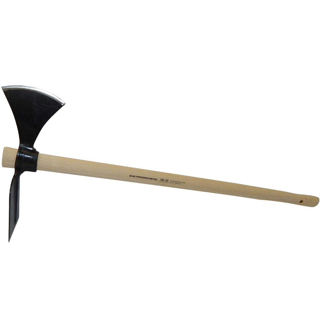 SHW-FIRE Gartenhacke - Wiedehopf Hacke mit Breitblatt, robust geschmiedet mit 105cm Eschenstiel, Bre