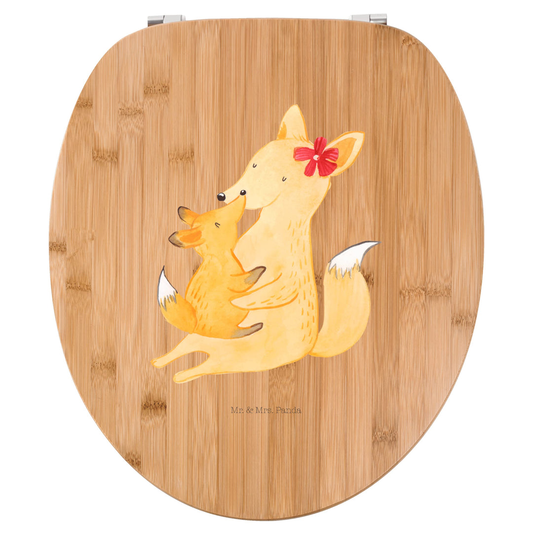 Mr. &amp; Mrs. Panda Motiv WC Sitz Fuchs Mama &amp; Kind - Geschenk, Toilettendeckel, Beste Tochter, Lieblin