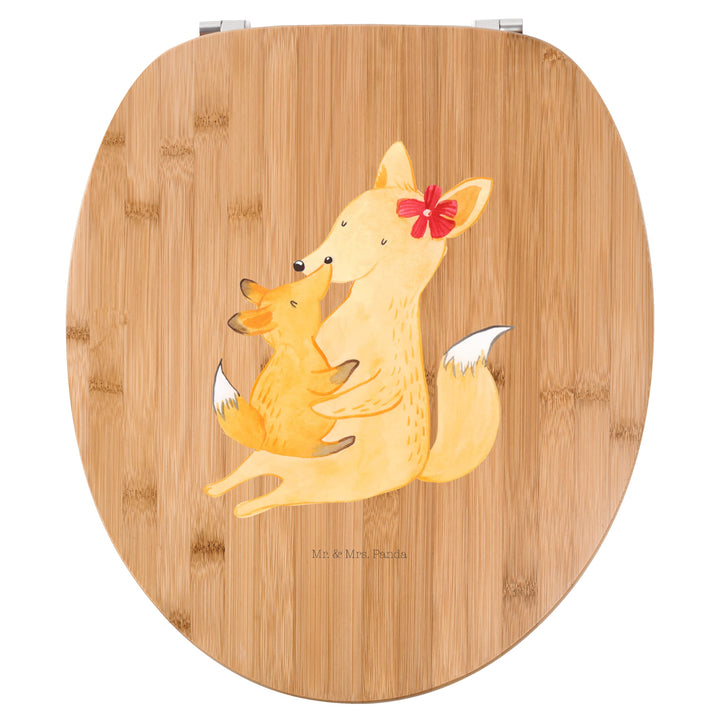 Mr. &amp; Mrs. Panda Motiv WC Sitz Fuchs Mama &amp; Kind - Geschenk, Toilettendeckel, Beste Tochter, Lieblin