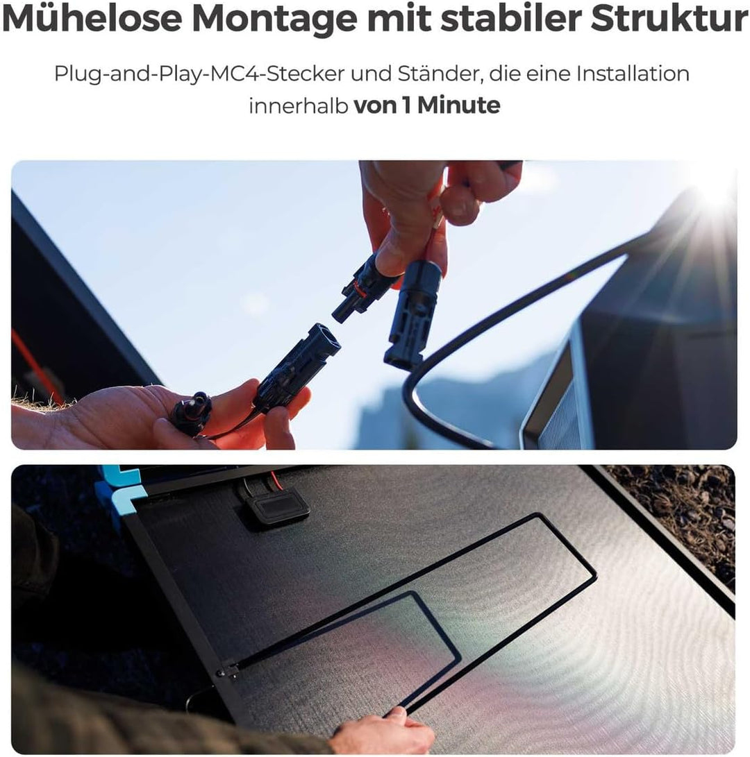 Renogy Light Suitcase 400W Solarpanel, Kompakt und Leicht 400W solarmodul für RV Marine Rooftop Farm
