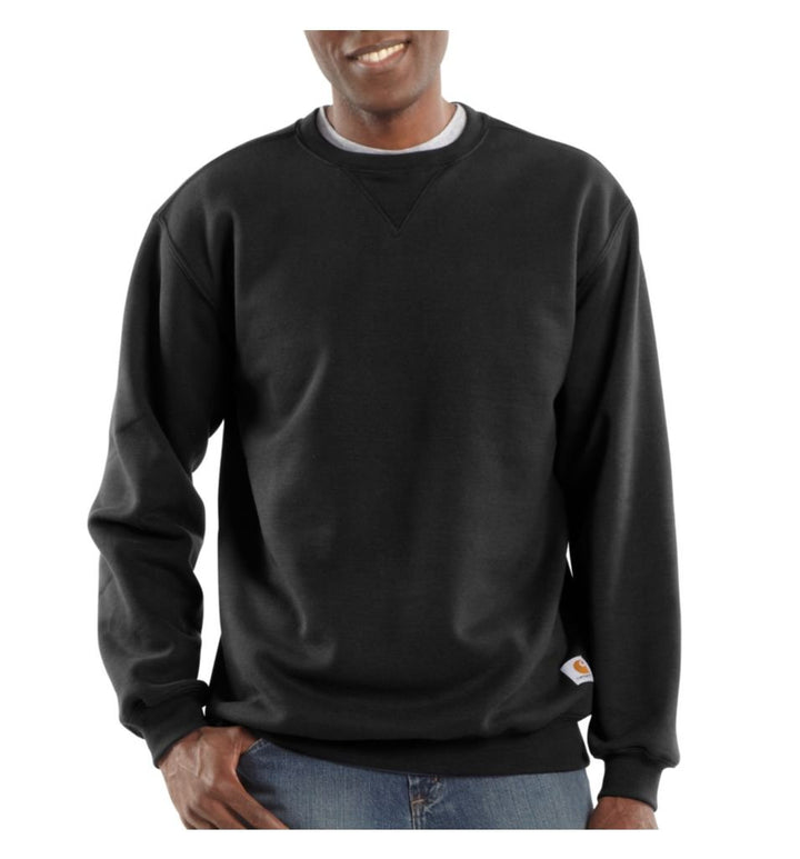 Carhartt Herren Weites, Mittelschweres Rundhalsausschnitt Sweatshirt XS Schwarz, XS Schwarz