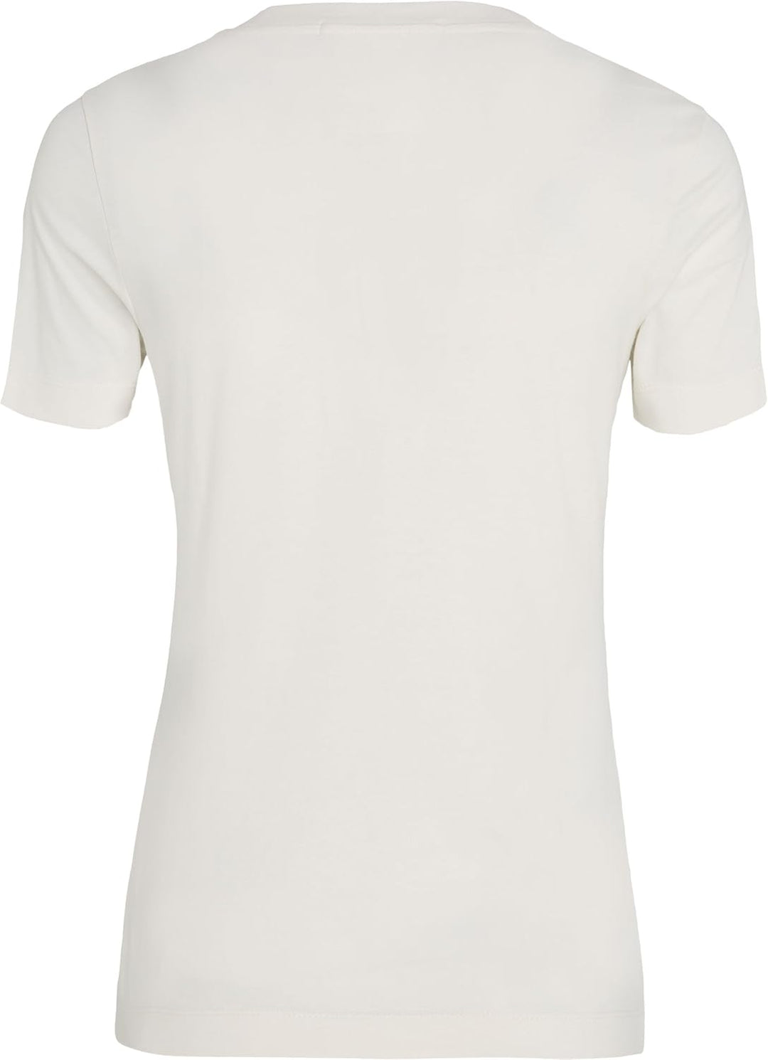 Calvin Klein Damen Monologo Slim Fit Tee J20j221426 Kurzarm Strickoberteile (1er Pack) XS Weiss (Ivo
