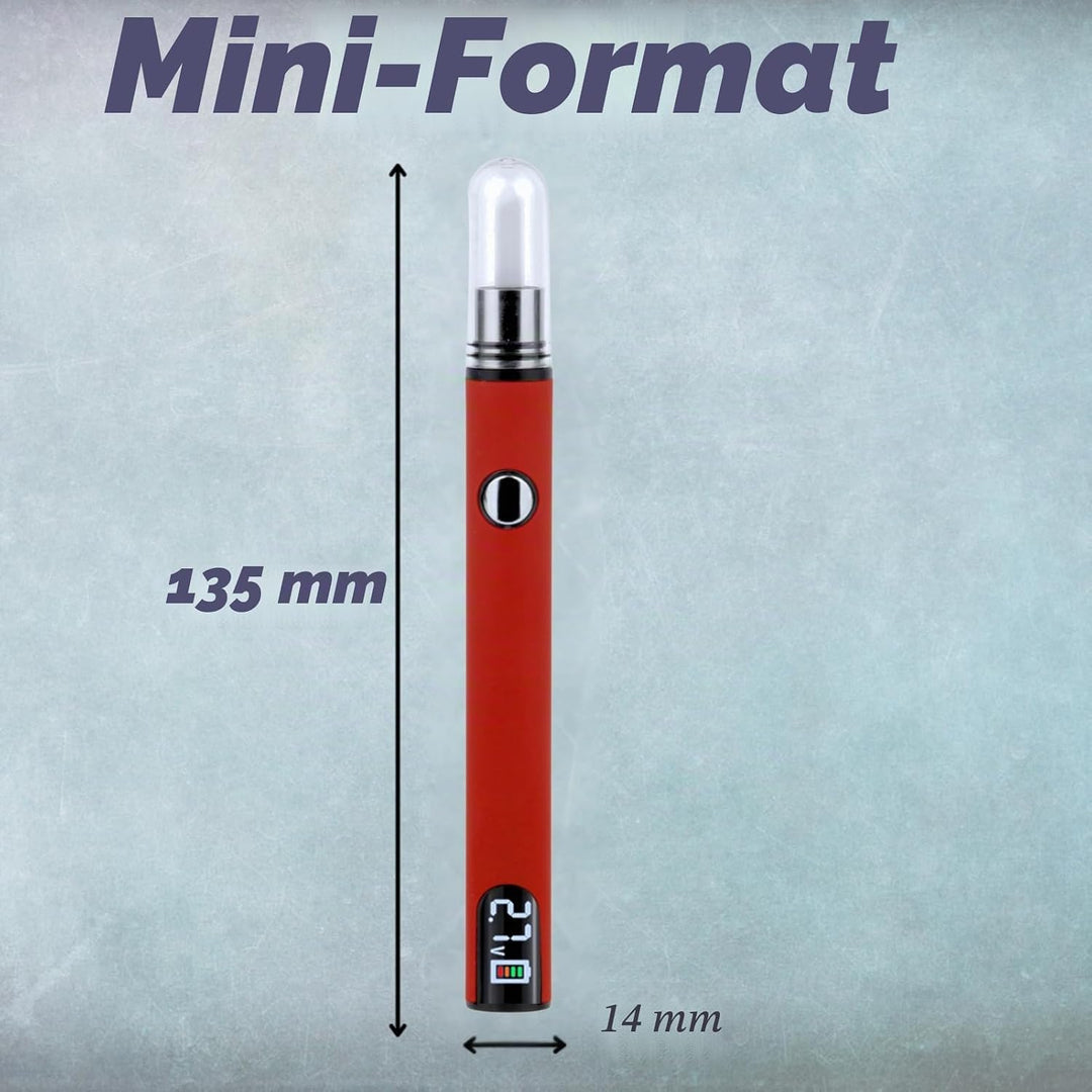 Longmada Ceramic Hot Knife with LED light, 510 Thread Dab Tool Cut Wax Accessory with display batter