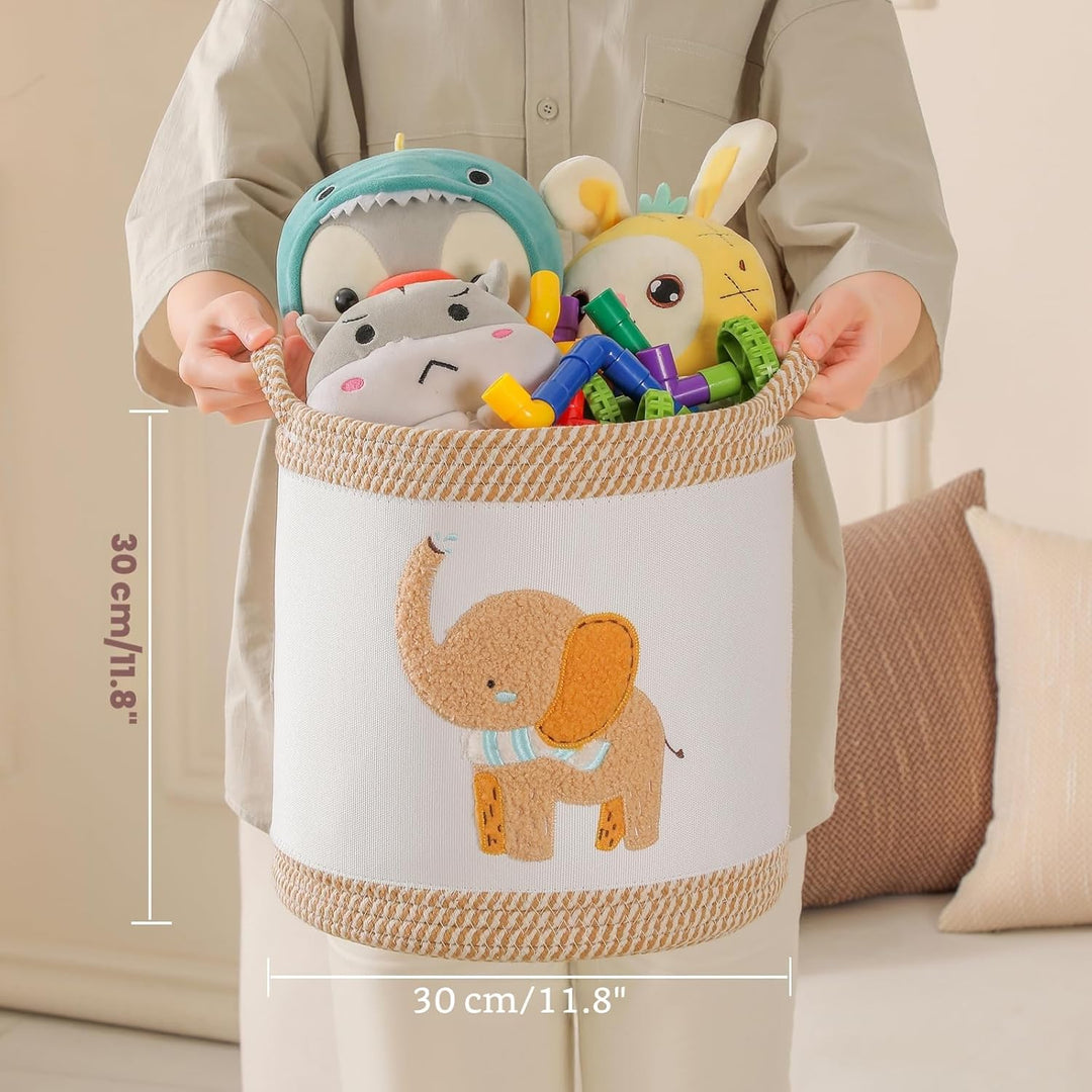 Baby Spielzeugkorb Decke Körbe Wäschekorb Niedliche Kinderzimmer Organisation Behälter mit Griff, ge
