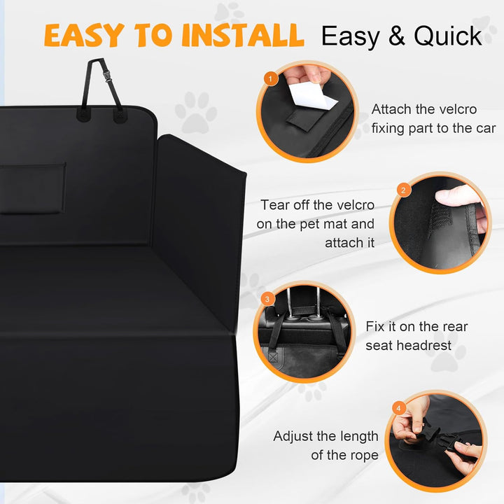 Kofferraumschutz Hund mit Seitenschutz & Ladekantenschutz - Universal Kofferraummatte wasserdicht &