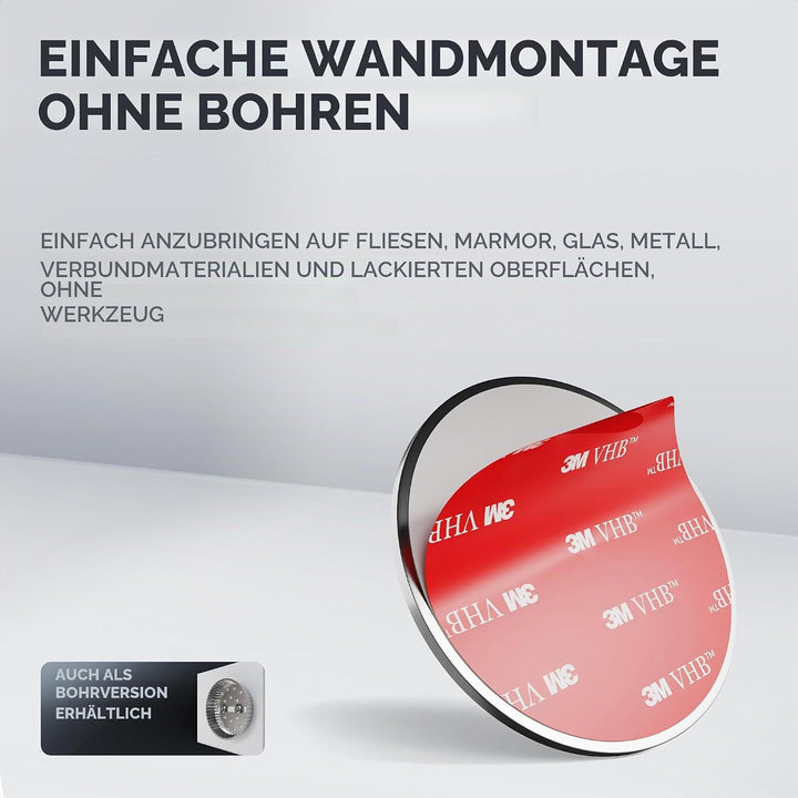 Toilettenpapierhalter Hammerodde ohne Bohren Silber | Klorollenhalter selbstklebend Edelstahl | Klor