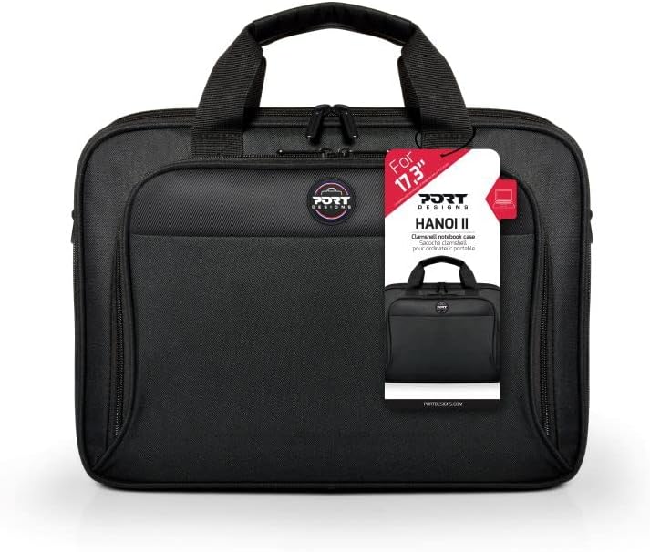 Port Designs Designs Hanoi 2 Clamshell 17,3 '' Laptoptasche, schwarz