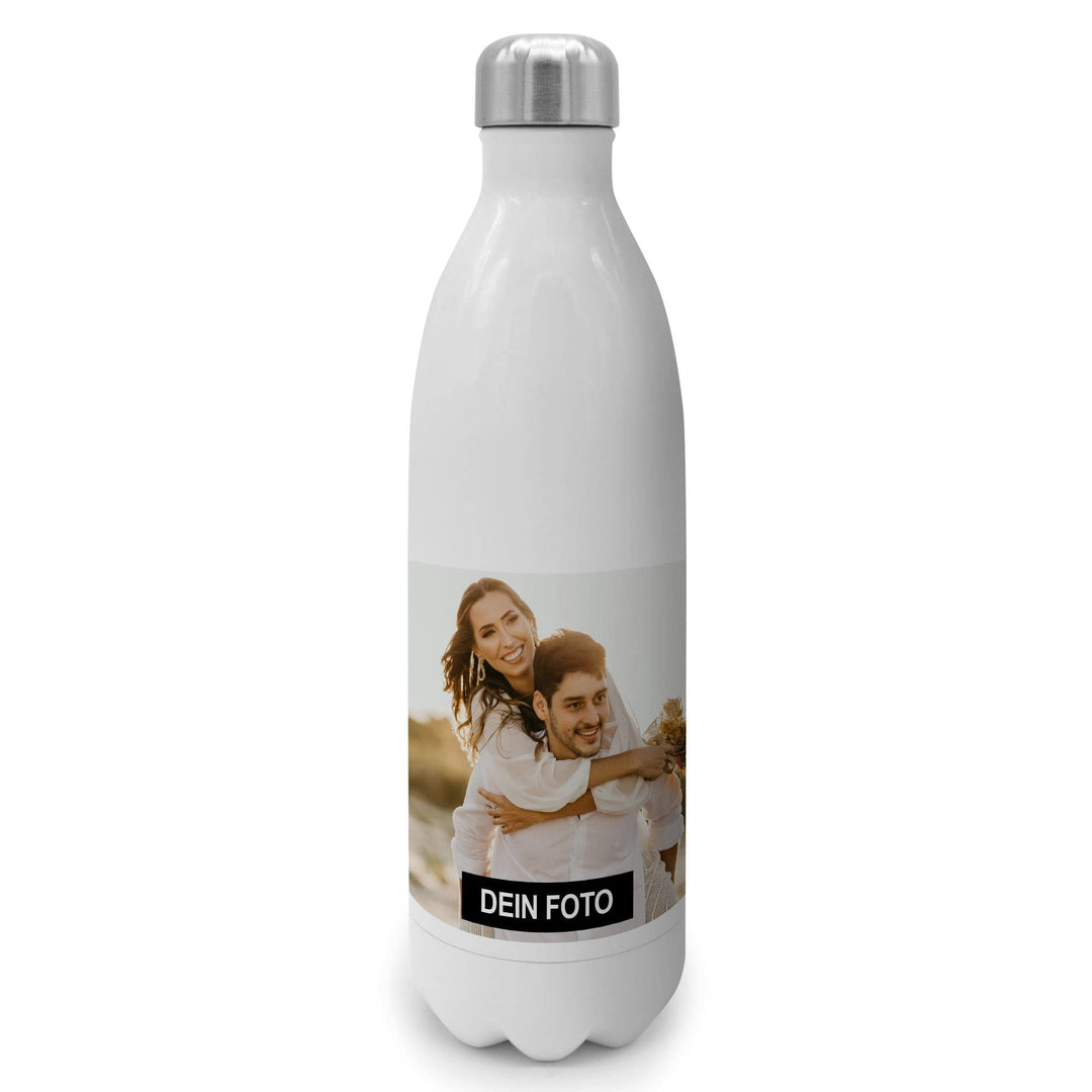 PhotoFancy® - Personalisierte Trinkflasche - Thermo-Trinkflasche mit eigenem Foto selbst gestalten -