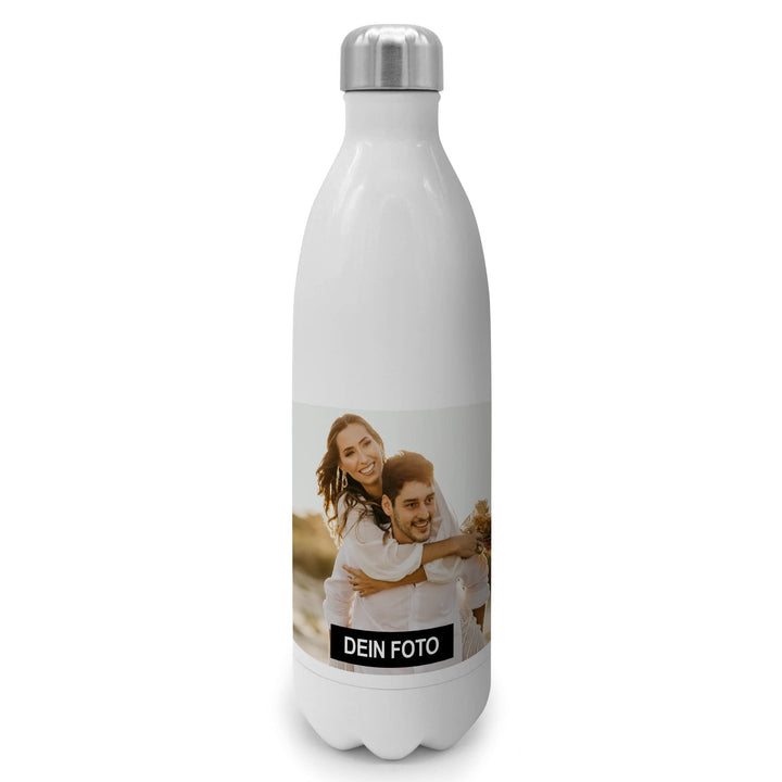 PhotoFancy® - Personalisierte Trinkflasche - Thermo-Trinkflasche mit eigenem Foto selbst gestalten -