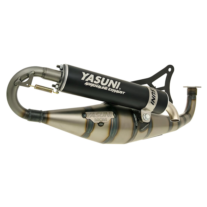 Auspuff Yasuni Carrera 21 schwarz für Minarelli liegend